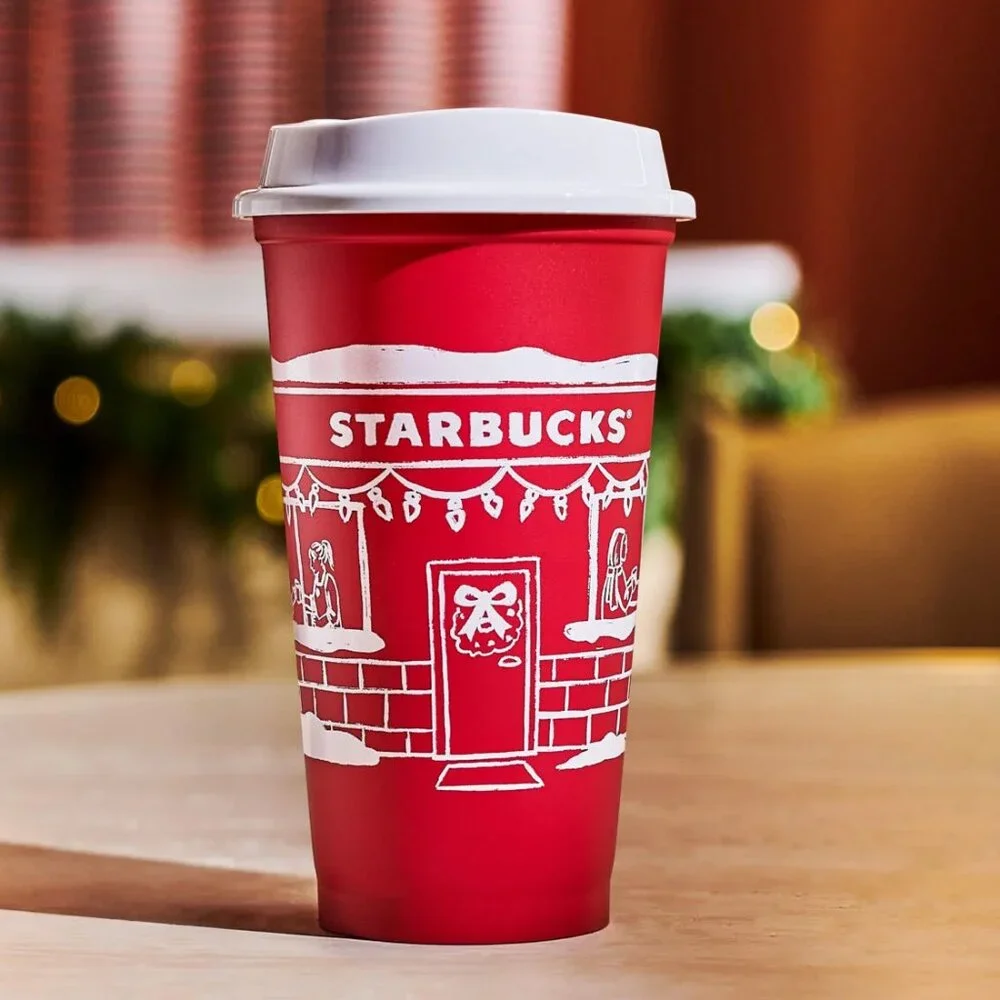 💝New💝 Starbucks 2025 Holiday Limited Edition Reusable Cups with Lids